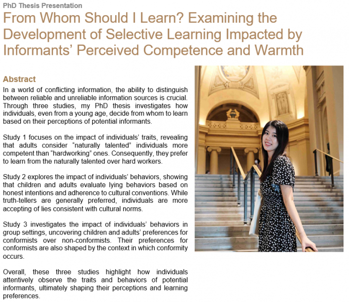 From Whom Should I Learn? Examining the Development of Selective Learning Impacted by Informants’ Perceived Competence and Warmth