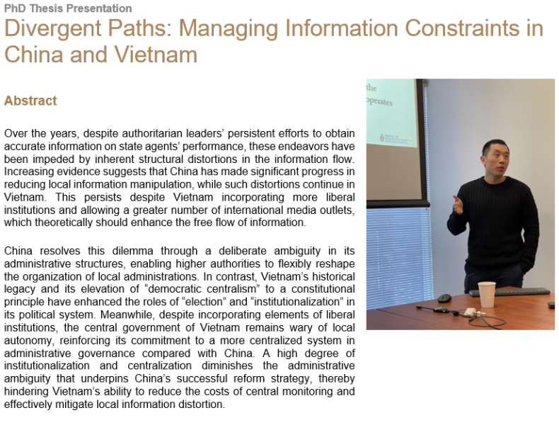 Divergent Paths: Managing Information Constraints in China and Vietnam