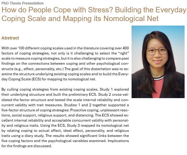 How do People Cope with Stress? Building the Everyday Coping Scale and Mapping its Nomological Net