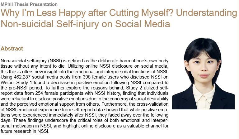 Why I’m Less Happy after Cutting Myself? Understanding Non-suicidal Self-injury on Social Media