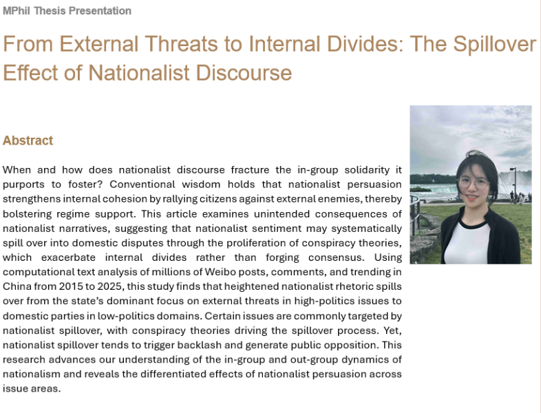 From External Threats to Internal Divides: The Spillover Effect of Nationalist Discourse