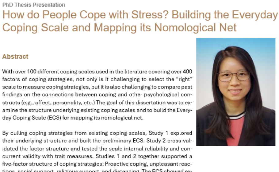 How do People Cope with Stress? Building the Everyday Coping Scale and Mapping its Nomological Net