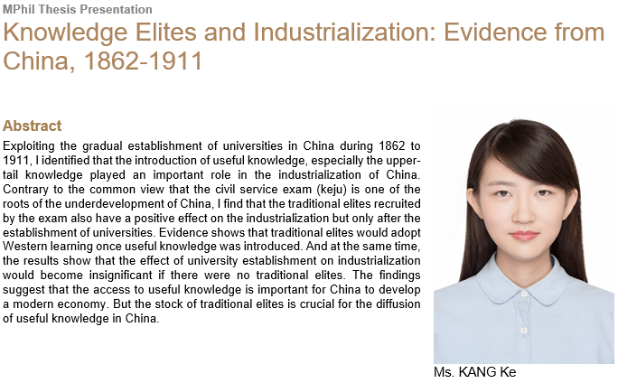 Knowledge Elites and Industrialization: Evidence from China, 1862-1911