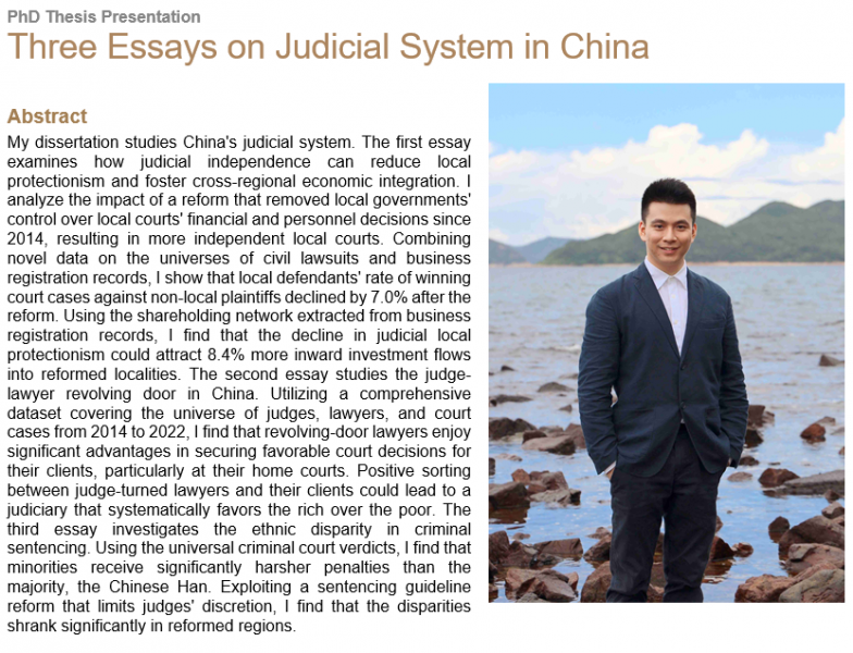 Three Essays on Judicial System in China