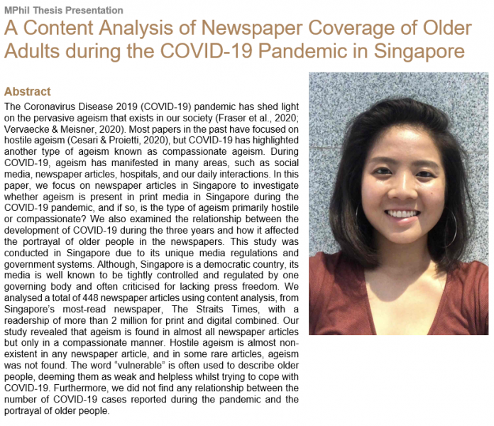 A Content Analysis of Newspaper Coverage of Older Adults during the COVID-19 Pandemic in Singapore
