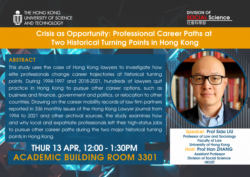 Social Science Seminar - Crisis as Opportunity: Professional Career ...